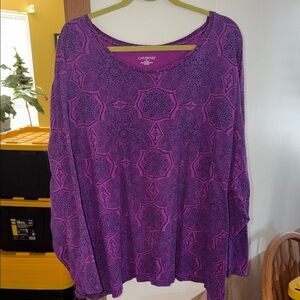 Catherines Violet Long Sleeve Top
